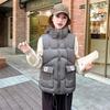 New Winter Fashion Small Down Cotton Vest Thickened Versatile Sleeveless Jacket Tide