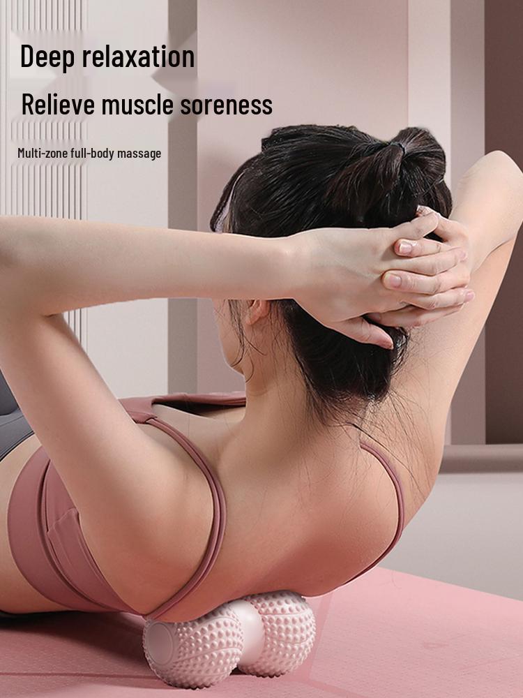 Peanut Fascia Ball: Foot, Lumbar & Neck Massage for Muscle Relaxation and Yoga Fitness.