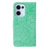 For Oppo Reno13 5G (Global) Case Lace Flowers PU Leather Flip Wallet Phone Cover