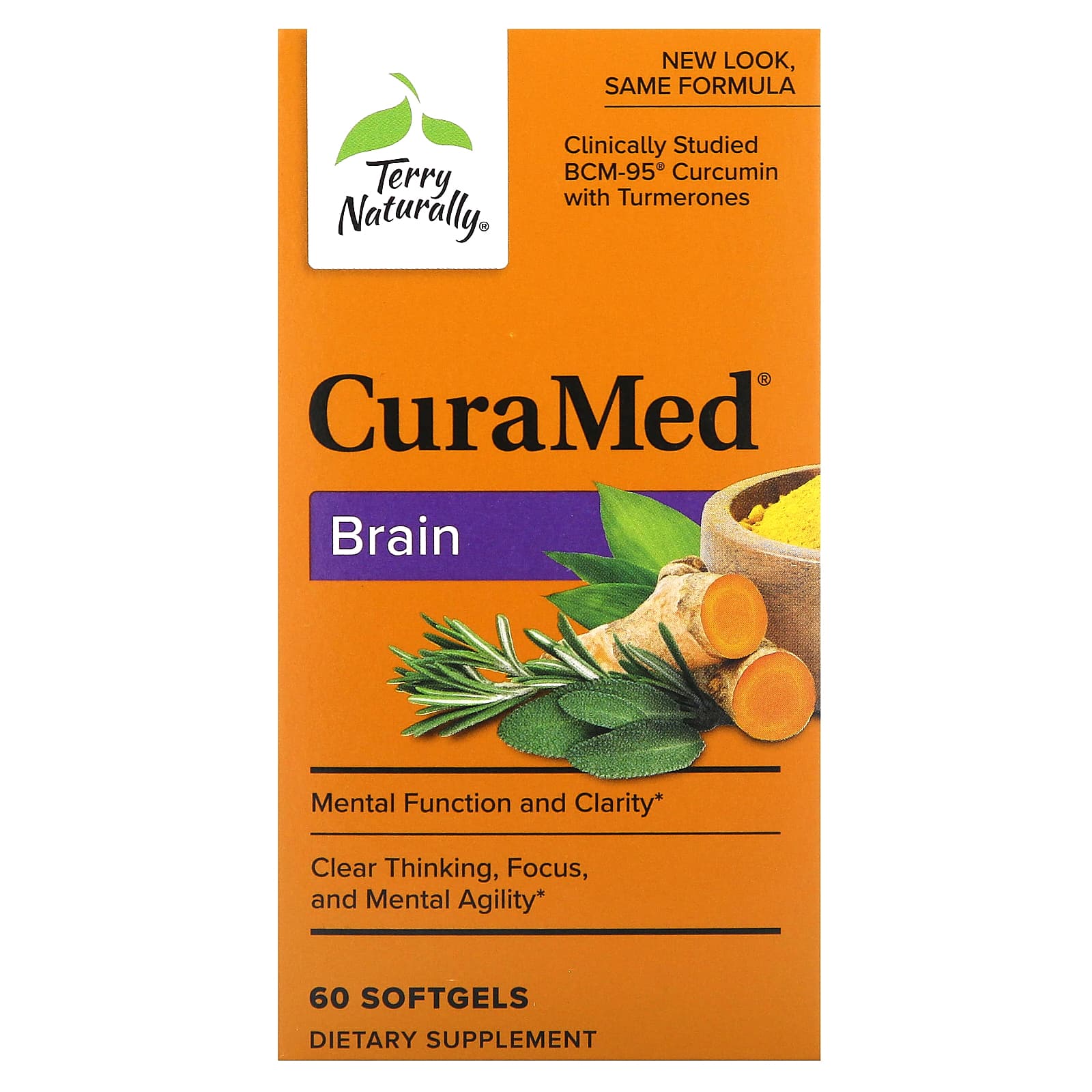 

Curamed, Brain, 60 Softgels