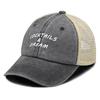 White COCKTAILS AND DREAM Printed Trucker Hat Adjustable Simple Hip Hop Trendy Dad Hat For Gifts Urban Style  Travel Sports