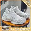 Ultra-light summer and autumn breathable mesh shoes niche design socks mouth shoes sports and leisure trendy shoes