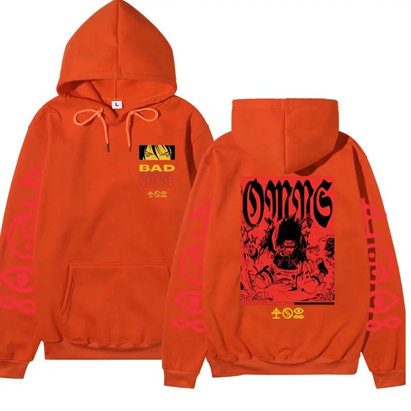 

Худі оверсайз з бавовняного флісу Bad Omen Tour для чоловіків і жінок, стильна нова готична толстовка Хараджуку, вуличний одяг, топи з довгим рукавом 4XL помаранчевий
