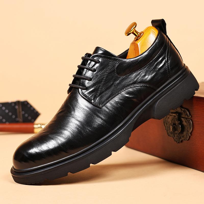 New Men Oxfords Shoes Footwear Sneakers Shoes Men Leather Casual Lace-up Walking Shoes Men Outdoor Tooling Shoes Man Suit Shoes