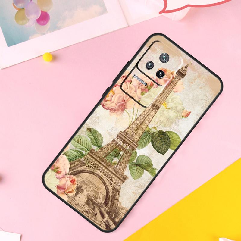 Paris Eiffel Tower Case For POCO X6 M6 Pro X3 X5 F3 F5 M5s Xiaomi 14 13 Ultra 12 Lite 11T 12T 13T Pro Cover