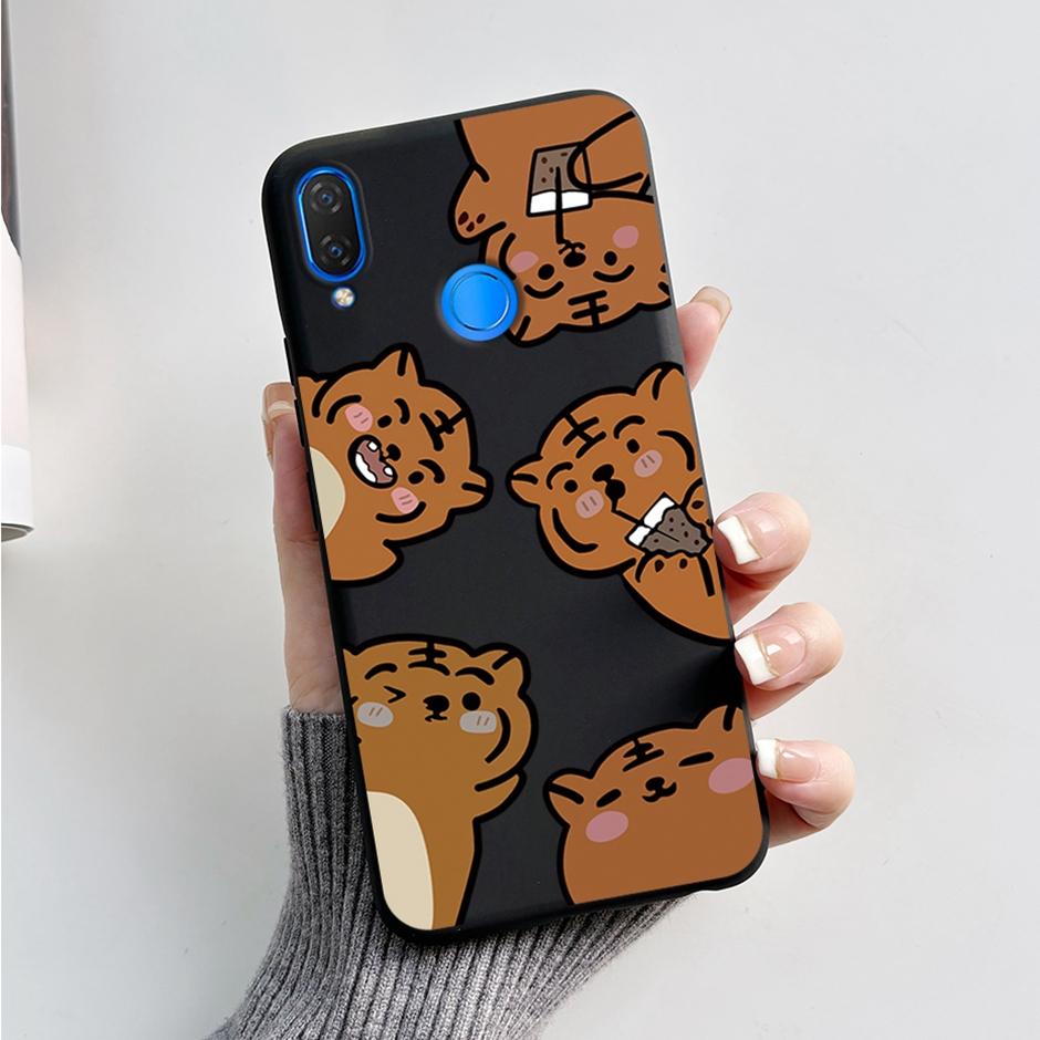 Cute Rabbit Photograph Phone Case For Honor 10 Lite Liquid Silicone Cover Shell For Huawei P smart 2019 Graffiti Bumper