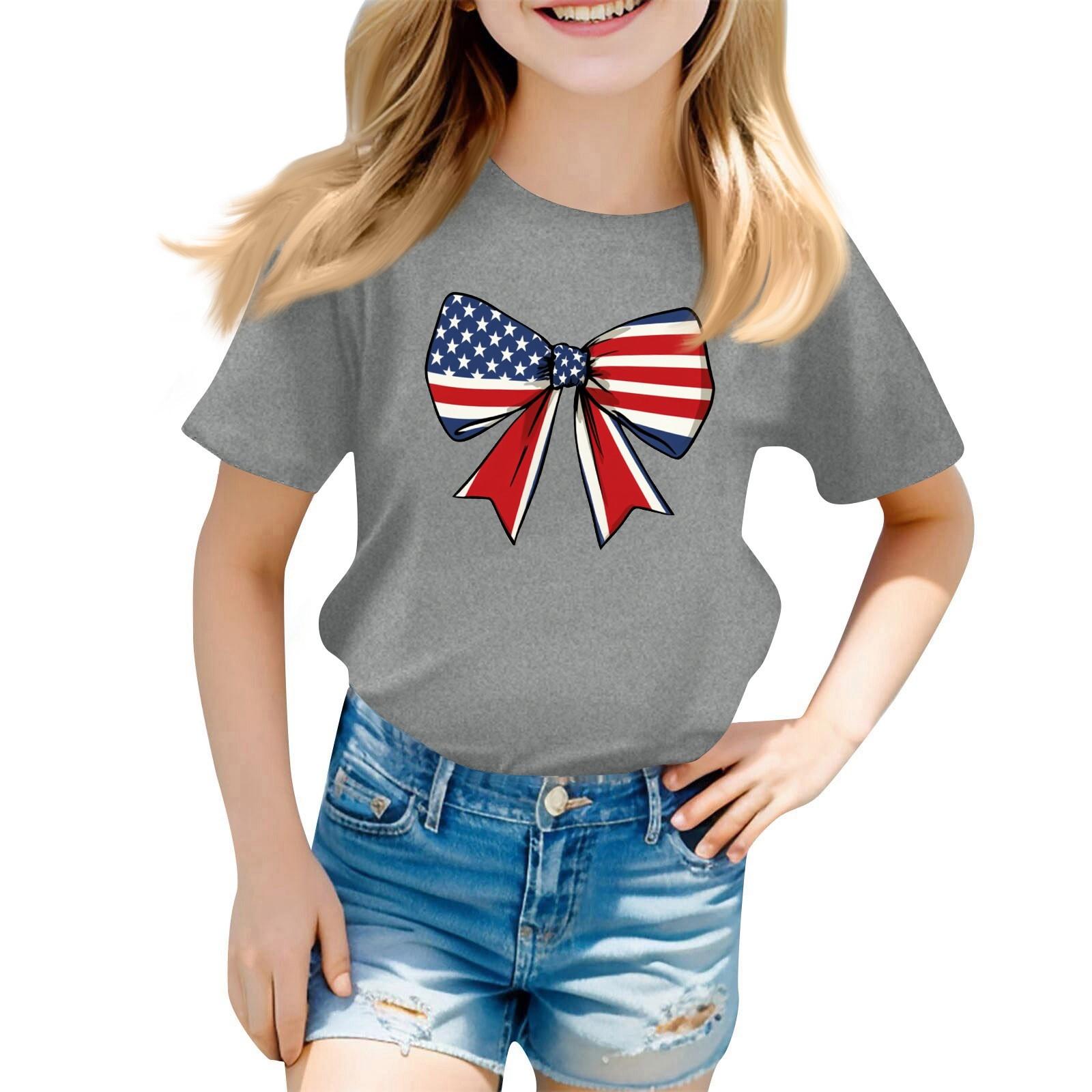 

Детский набивной короткий рукав круглый вырез повседневный удобный свободный легкий топ 150