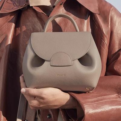 Light Luxury High-end Polene Classic Smiley Face Bag Cowhide Texture Niche Design Single Shoulder Crossbody Pig Bag Versatile