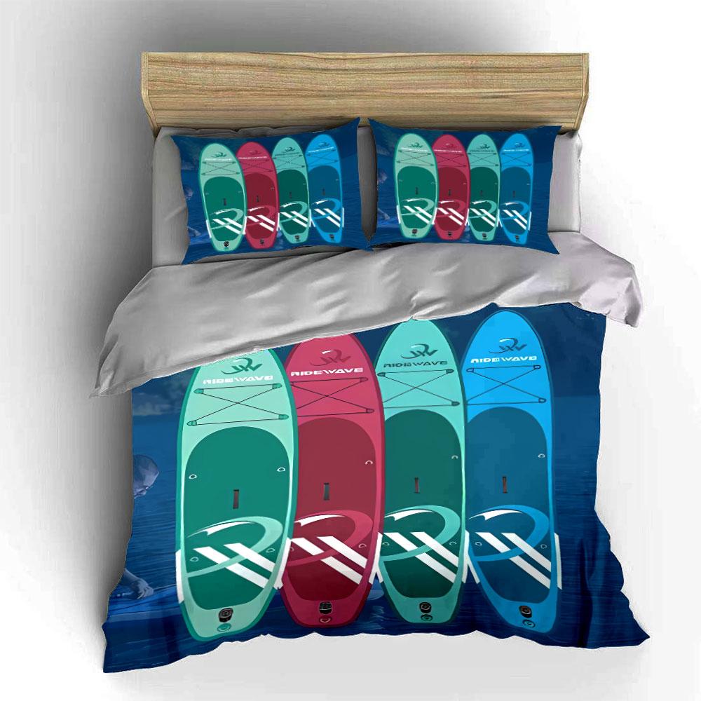 Colorful paddleboard design. Bedding sets Duvet cover sets Duvet covers Pillowcases(1*Duvet Cover 2*Pillowcases without duvet insert)