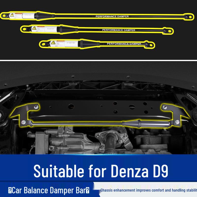 

Демпфирующая планка шасси Denza D9 и наклейки для украшения интерьера Denza D9 Rear Lower Damping Bar