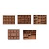 Stylish Wood Display Tray Mineral Collection Storage Box For Mineral Specimens And Jewelry With Smooth Finishes