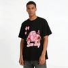 T-shirt Casual da Donna con Stampa a Cuore e Maggiolino Retro Cotone Puro