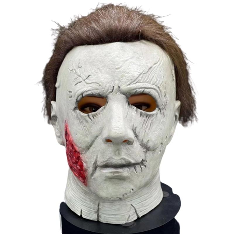 Latex Horror Halloween Hood Mask Halloween Cosplay Headwear Props