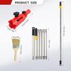 Telescopic Painting Tool Extension Rod Paint Roller Extension Rod Comprehensive Painting Set Effortless Ceiling Coverage