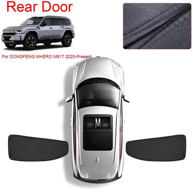 Car Black Window Privacy Sunshade For DONGFENG MEHRO M817 2025-Present Anti-UV Heat Insulation Protect Cover Interior Accessory
