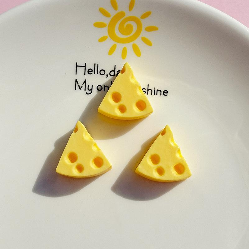 Cartoon-Käse-Harzschmuck, Handyhüllen-Abdeckung, Haarspangen-Aufnäher, DIY-Sahnekleber-Zubehör