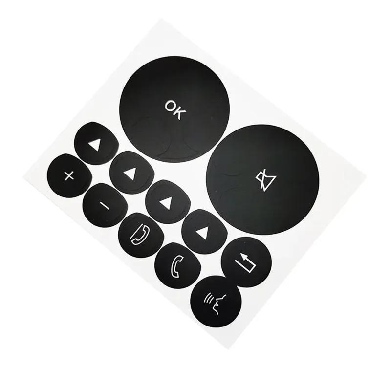 For Mercedes-Benz W221 W222 2006-2009 Car Steering Wheel Black Button Repair Sticker Interior Accessories