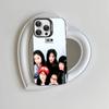I-illit KPOP For Iphone 15 14 13 Plus 17 16 12 11 Pro Max Matte Colored Silver Luxury Phone Cover