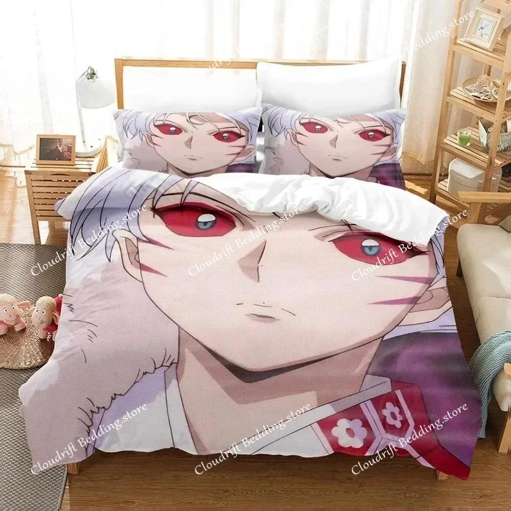 3D Print New Fashion I-Inuyasha Bedding Set Single Twin Full Queen King Size Bed Set Adult Bedroom Bed Sheets and Pillowcases