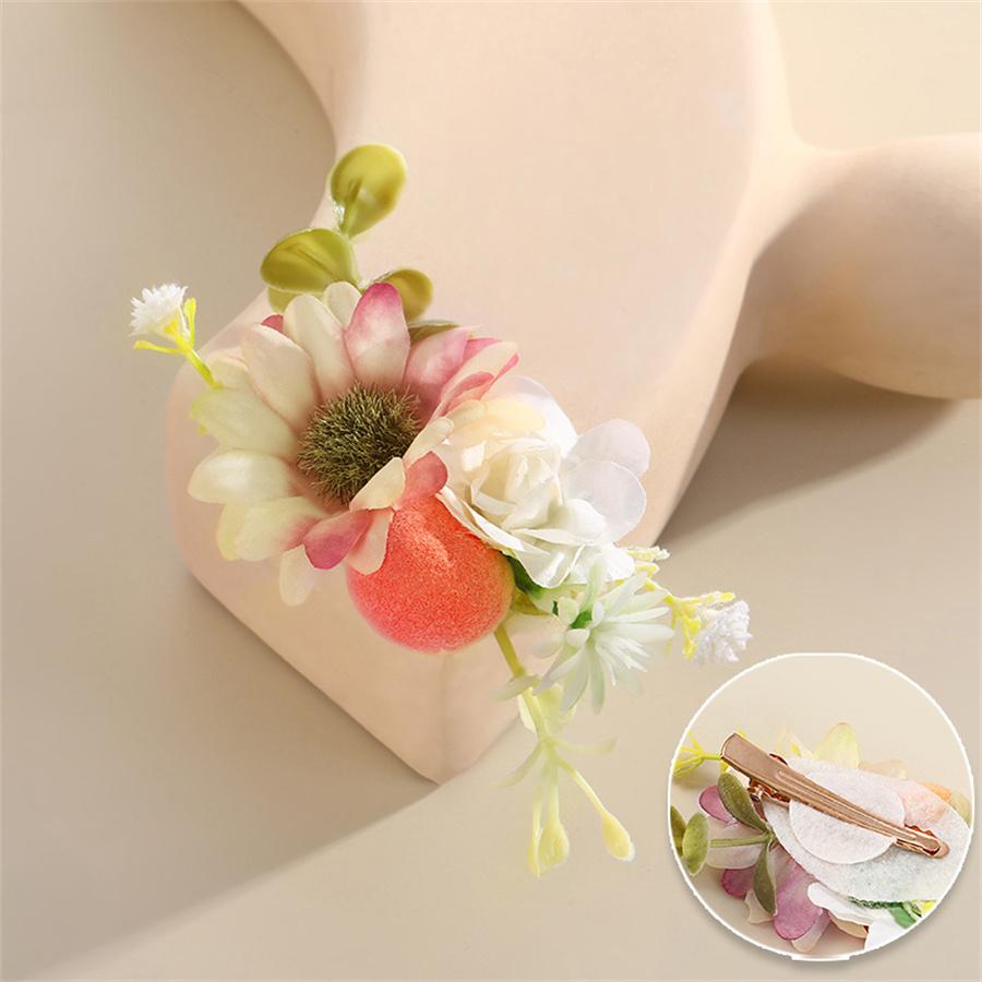 New fashion Bridal Bohemian Flower Hair Clip Ladies Bride Bridesmaid Wedding Duckbill Clip Hair Accessories  Gifts