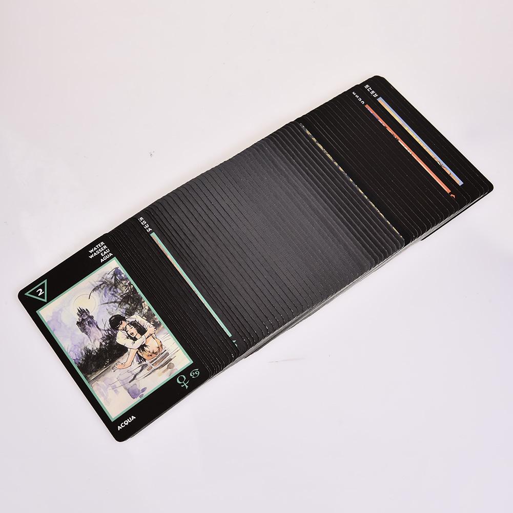 Cartas de Tarot duraderas y vívidas, versión completa en inglés, regalos de juegos para fiesta familiar para Manara