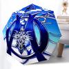 Printed Marseille Folding Umbrella,Outdoor,Leisure,And Travel Umbrella,Durable Umbrella Fabric,Birthday And Holiday Gift