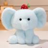 Fluffy Fruit Animal Plush Toy Soft Cartoon Elephant Bear Cattle Dog Panda Stuffed Doll Appease Pilow Birthday Gift For Kids