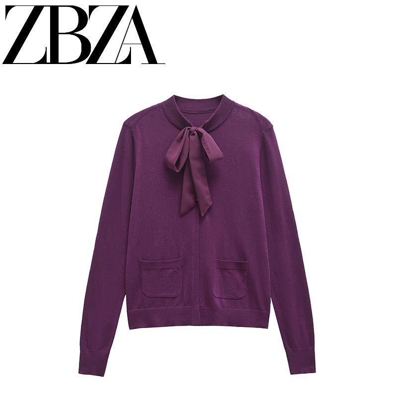 Zab Autumn New Women's Clothing Fashion Style French Design Bowknot Decoration Wool and Alpaca Blended Outwear