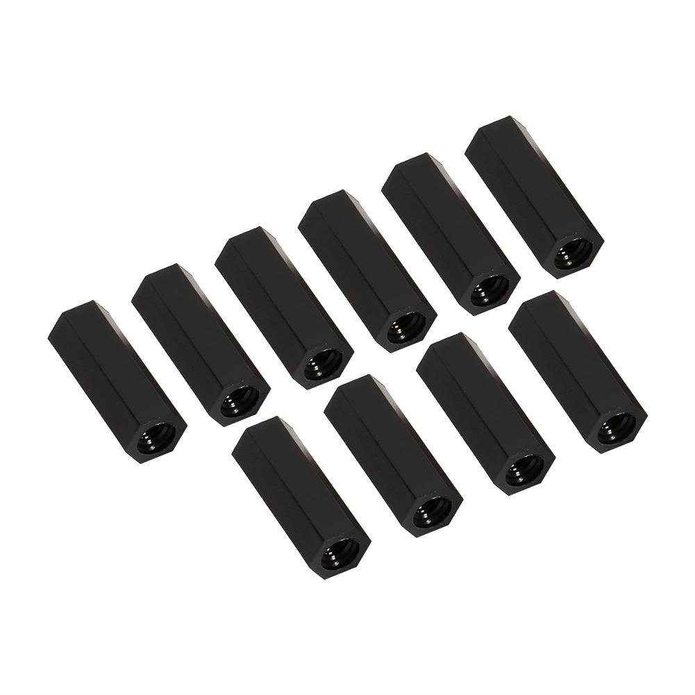 

100 шт. M2 M3 M4 Пластиковый нейлоновый шестигранный винт с круглой головкой и гайкой