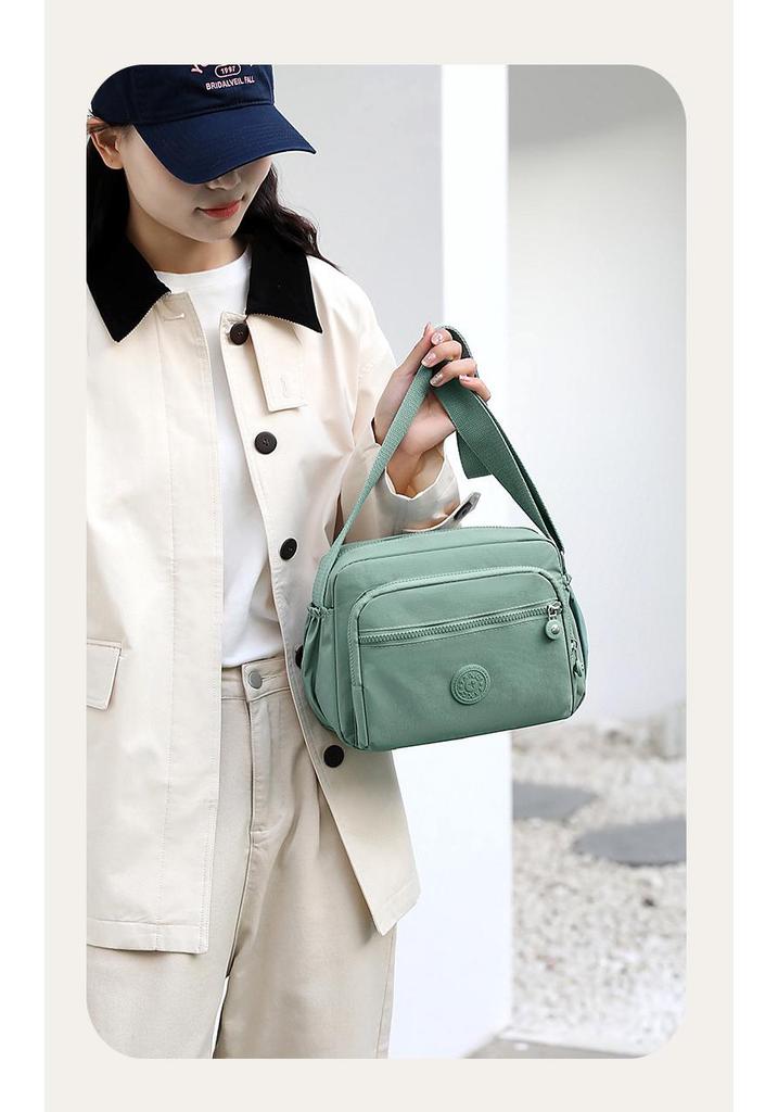 Nylon Umhängetasche für Damen mit großem Fassungsvermögen - Modische Lässige Handtasche & Geldbörsenhalter