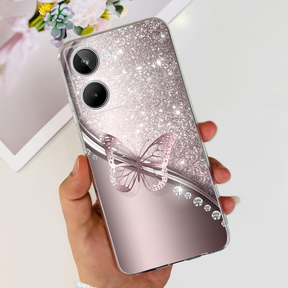For Realme 10 4G Case Colorful Painted Cover Soft Silicone Phone Case For Realme 10 Pro Plus Realme10 Pro+ Back Cover Coque Capa