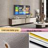 Self-Adhesive 3D Linen Wallpaper: Antibacterial, Waterproof, Mildew-Proof Wall Sticker for Bedroom Renovation