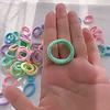 100 KS Barevné Základní Nylonové Elastické Gumičky do Vlasů pro Dívky na Držení Ohonu Scrunchie Gumička Dětská Módní Vlasová Bižuterie
