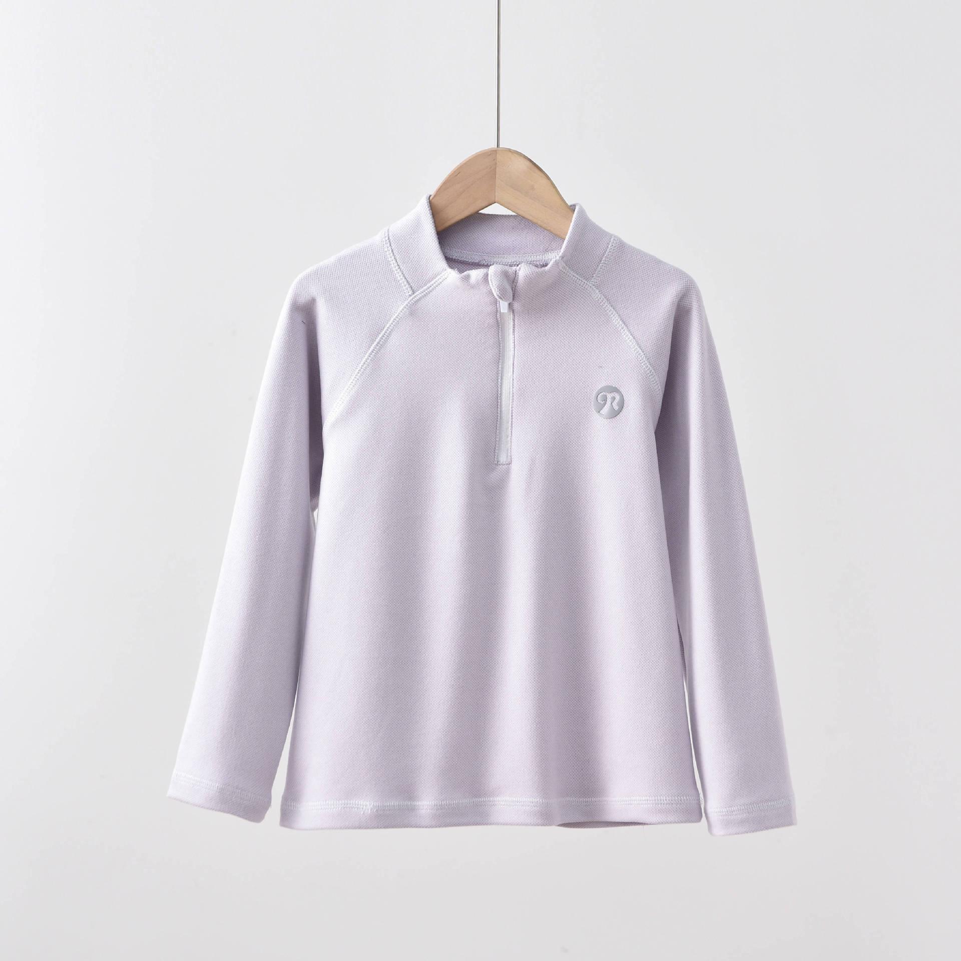 

Autumn Kids Half-Zip Long-Sleeve Quick-Dry Fleece Base Layer Top 140 фіолетовий