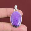 Purpurit Hänge Ädelstenshänge Fint Smycke 925 Sterling Silver Hänge Handgjort Unikt Hänge Senaste Design Smycke Förlovningspresenter
