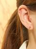 Minimalpiercing 14K Candle Mini Ball Flower Piercing Earrings