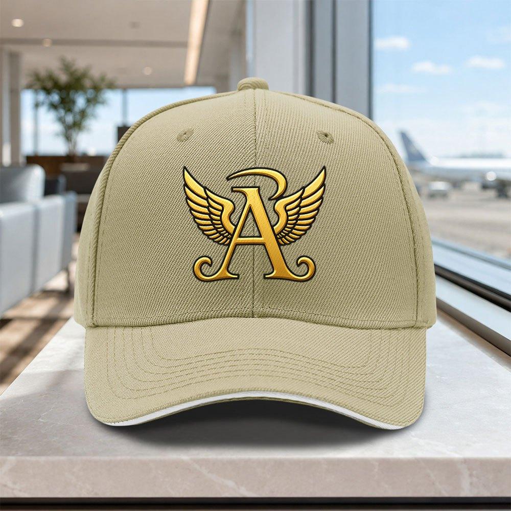 Golden Flying Wings Aline Adjustable Baseball Cap Lightweight Printed Unisex Hat For Outdoor Weddings Parties