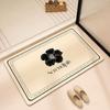 Diatom mud bathroom water absorption premium bathroom semi-circular foot pad leave-in dirt-resistant carpet