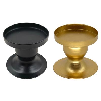 Round Shaped Candle Support Tray Decorative Iron Candle Stand Collection Practical Candle Stand Round Candlesticks