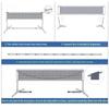 Foldable Height Adjustable Badminton Net Set Equipment Outdoor Portable Garden Beach Sports Tennis Practice Net Frame