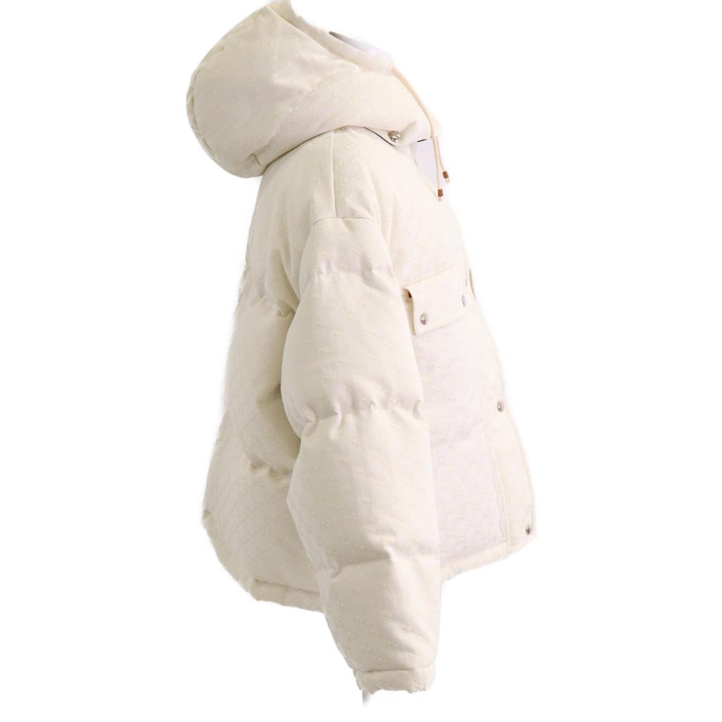 Gucci [Domestic Regular] 774871 GG Cotton Canvas Hooded Jacket 40 whiteUsed