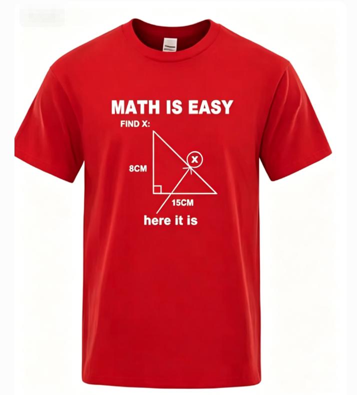 Unisexs High Quality TShirt Cotton Blend Casual Funny Math Print Cool Loose ONeck T Shirt For Unisex Short Sleeve TShirt Male Tops