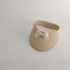 Empty Top Bow Straw Hat Korean Visor Cap Fashion Baby Straw Caps  5-36 Months