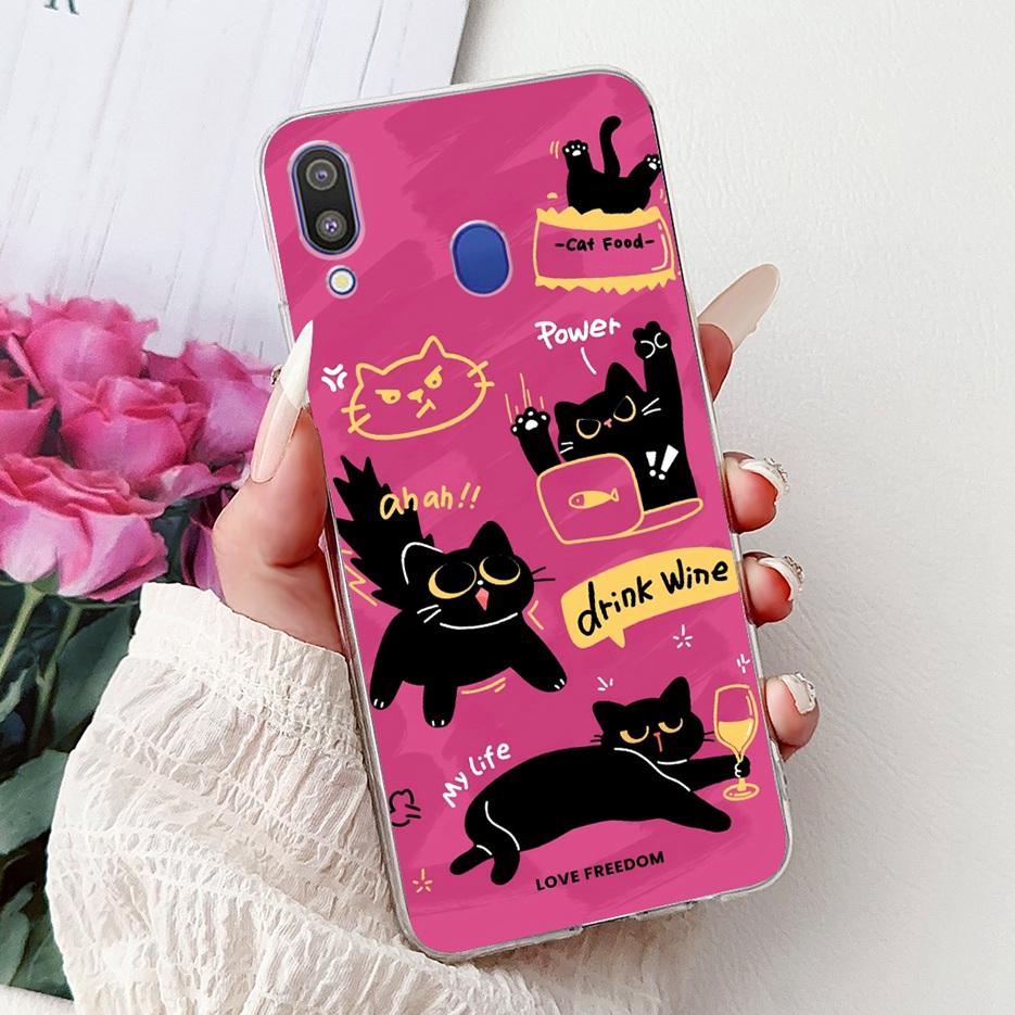 For Samsung Galaxy M10 M20 M30 Case New Fashion Painted Cover Clear Silicone Soft Slim Phone Case For Samsung M10 M20 M30 Fundas