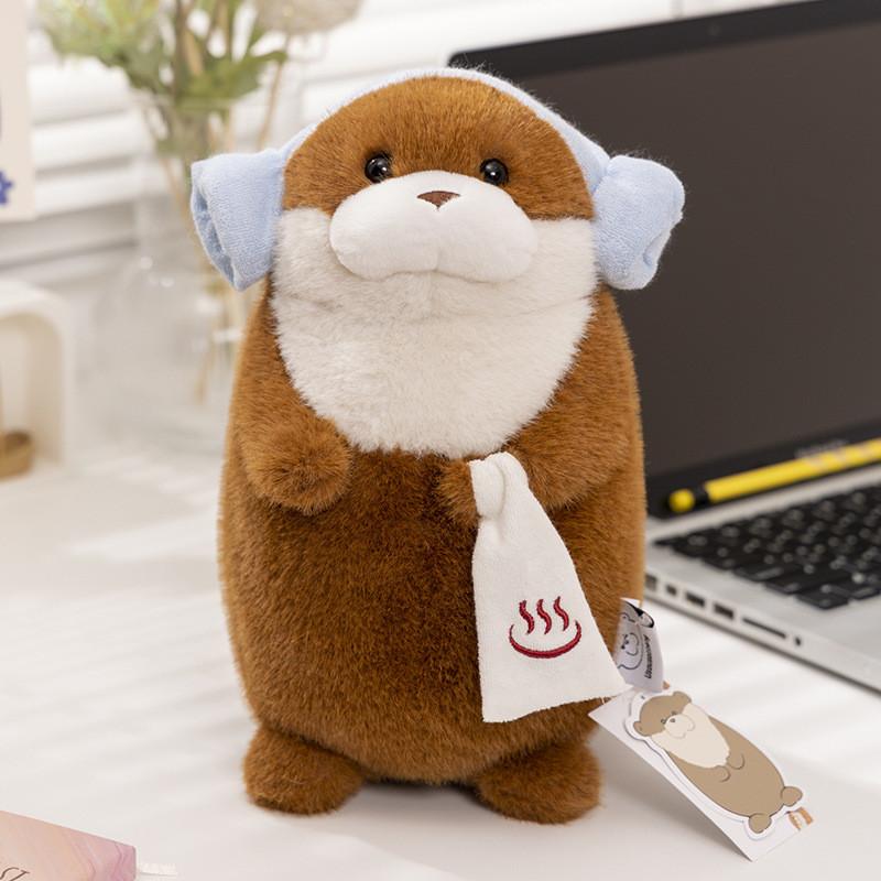 Adorable Ussou Sauce Water Otter Plush Keychain Doll Super Soft Comfort Toy Gift