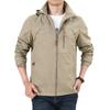 Spring Trend Jacket Hooded Trench Coat Outdoor Loose Breathable Casual Tooling Top Jacket