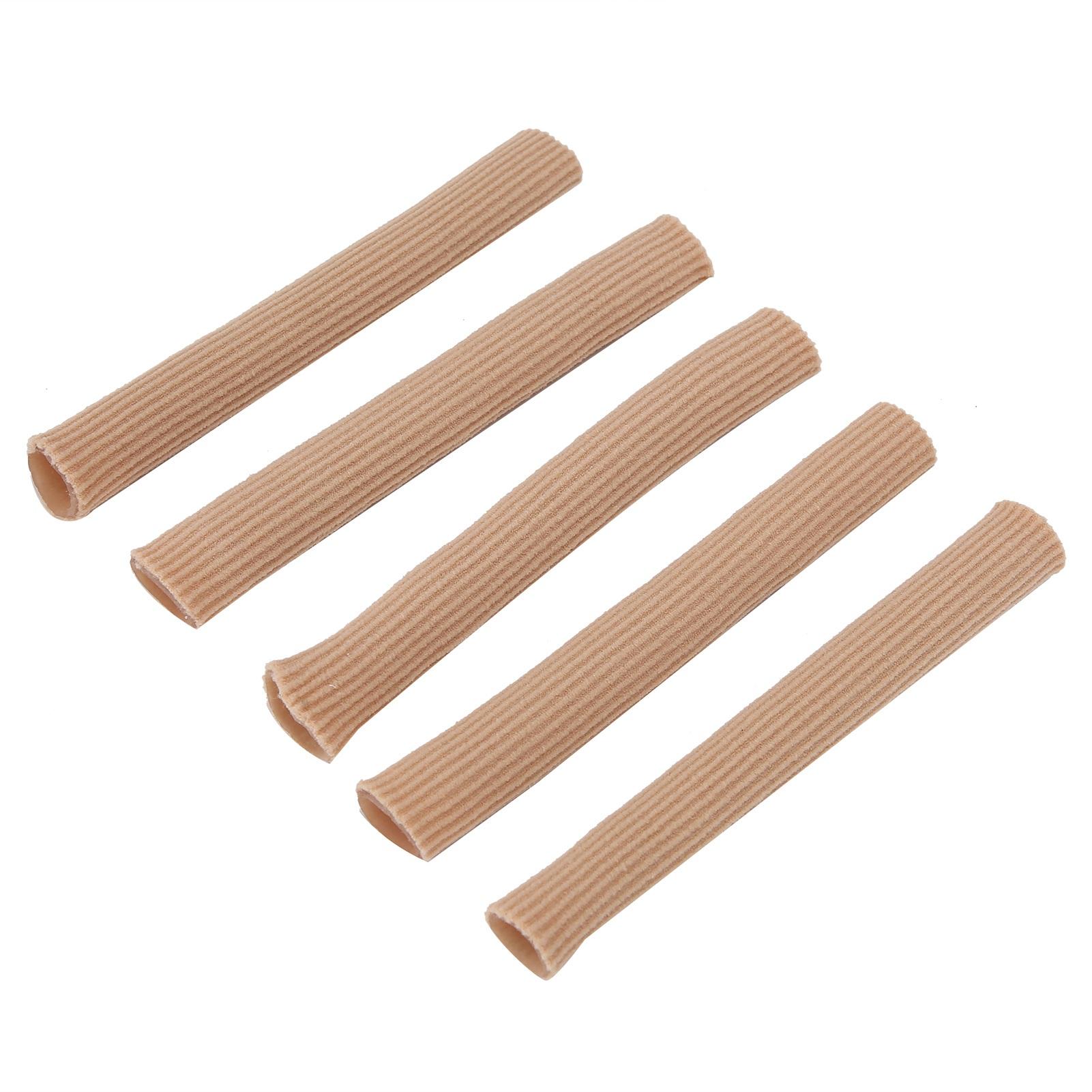 

5 шт. трубка для пальцев ног рукав разделитель для педикюра кукуруза PU гель эластичная ткань протектор для пальцев ног трубка L S