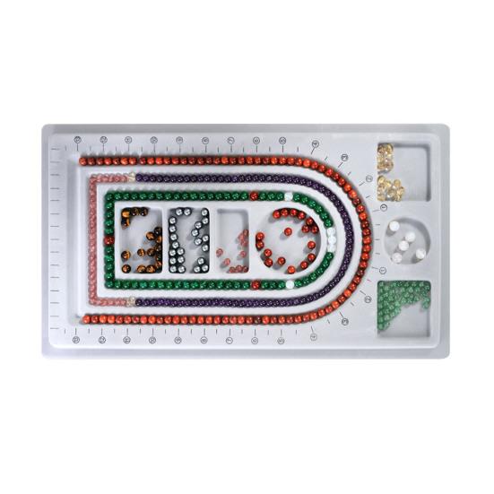 Bead Design Board DIY Jewelry Making Tray Flocked Bead Organizer