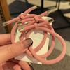 5PCS Gold Plated Elastic Hair Rubber Bands Mix Color Styling Decoration Hair Bands High Elasticity Ponytail Holder