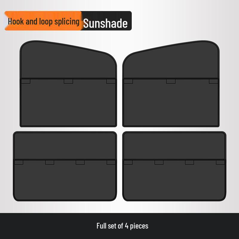 Magnetic Car Sunshade Blackout Curtain for Baby Stroller Sleeping Privacy and Heat Insulation.